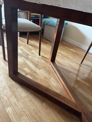 Mesa comedor efecto microcemento 6 comensales