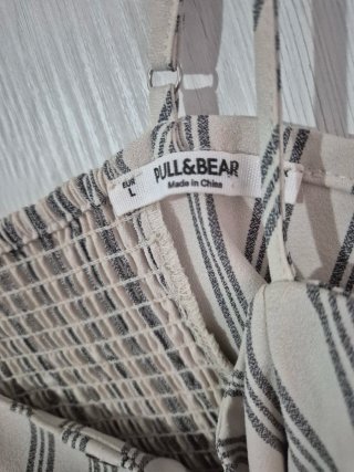 Top rayas beige y negro Talla L