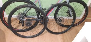 Bicicleta Ciclocross CUBE Gris/Rosa