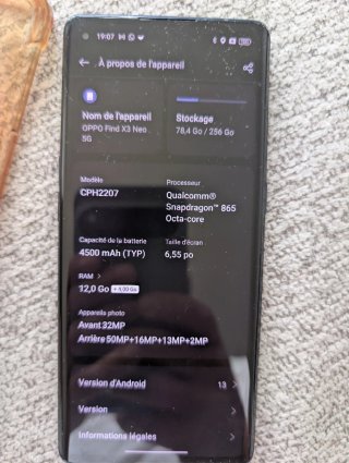 Oppo Find X3 Neo 5G 256GB Negro