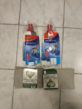 2 Mocio Sistema Casa + 2 Panni Microfibra