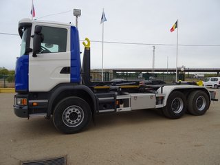 Scania P 450-CAMIONES GANCHO PORTACONTENEDOR