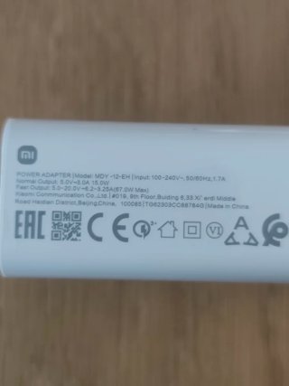 Cargador Xiaomi 67W HyperCharge + Cable USB-C