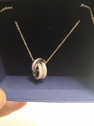 Colgante Swarovski Aro Doble