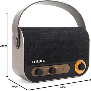 - Aiwa radio altavoz portátil bluetooth manos