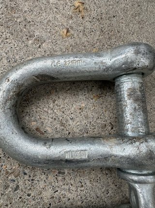 Grillete de acero galvanizado para 35tn