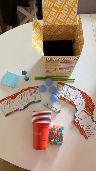 Juego de mesa Beat That! Pruebas Locas