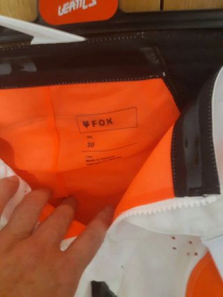 Traje Enduro Fox Racing Naranja y Blanco