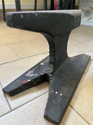 Incudine artigianale da pezzo binario vintage