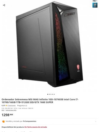 PC GAMING MSI MAG INFINITE