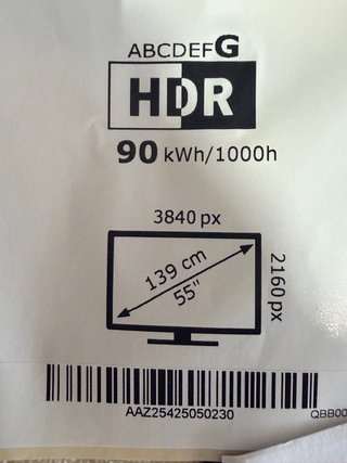 Televisor TCL 55 Negro,