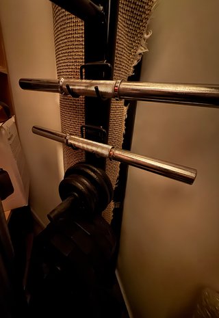Lote Pesas Gimnasio 127.5kg + Barras y Rack