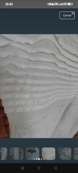 Vestido Massimo Dutti Blanco Talla L