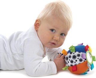 Playgro pelota de peluche multicolor bebé