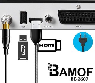 Receptor satélite digital HD con HDMI USB
