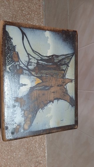 Mueble auxiliar madera para restaurar