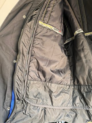 Chaqueta Moto Vintage Shoei Negra/Azul