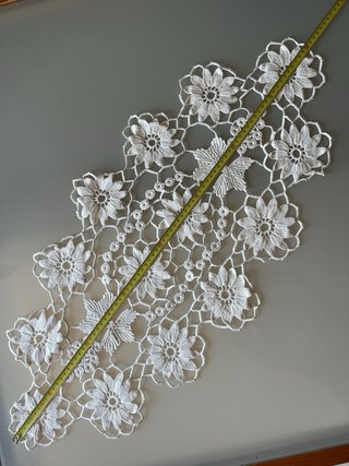 Centrotavola artigianale Pizzo Rumeno - 80x40 cm
