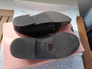 Mocasines negros talla 36 pie ancho