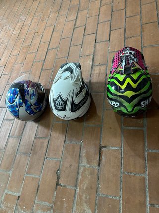 Casco de moto y bici