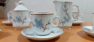 Juego de tė/cafė de porcelana fina
