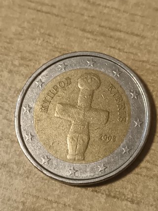 Moneda 2 Euros Chipre 2008