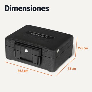 Caja Fuerte Ignífuga Amazon Basics 11L