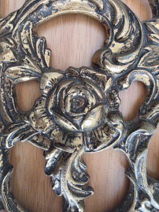 Perchero Bronce Macizo Vintage