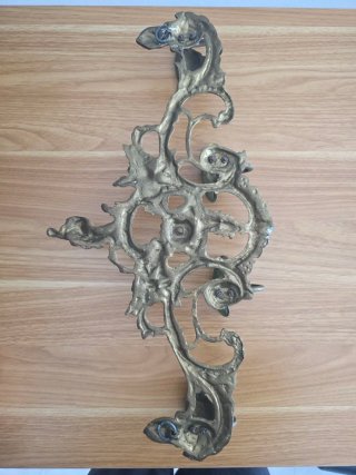Perchero Bronce Macizo Vintage