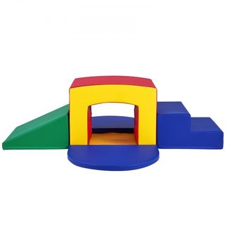 Juguetes de Escalada para Niños Pequeños en Interior, Equipo de Juego Suave de 5 Piezas para Escalar, Gatear y Túnel, Juguetes de Espuma para Escalar, Laberinto de Túnel para Niños con Escaleras y...