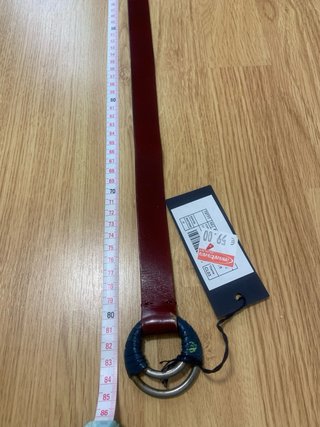 【GAS】Cinturón de piel Rojo y Blanco