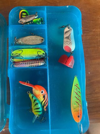 Caja Señuelos Pesca Variados