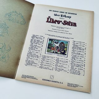 Album cromos El Libro de la Selva Susaeta año 1972