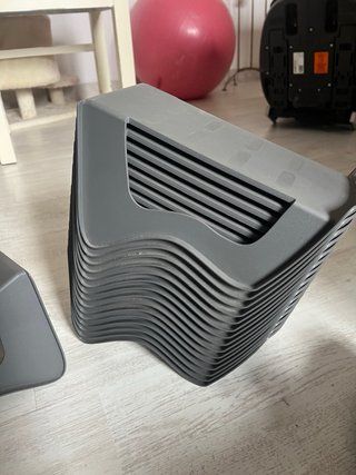 Zapatero organizador de plástico gris