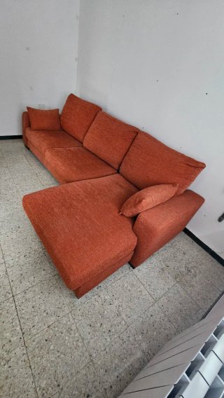 Sofá modular 3-4 plazas tela naranja