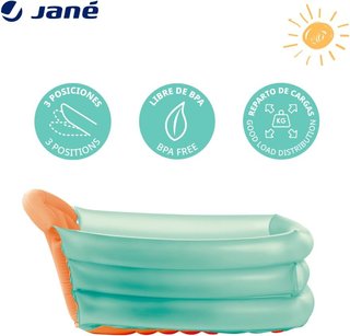 Jané bañera hinchable bebé posiciones evolutivas