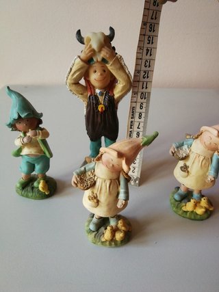 Soprammobili resina elfi bosco decorazione