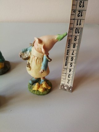 Soprammobili resina elfi bosco decorazione