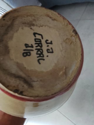 Jarra cerámica Guajara pintada