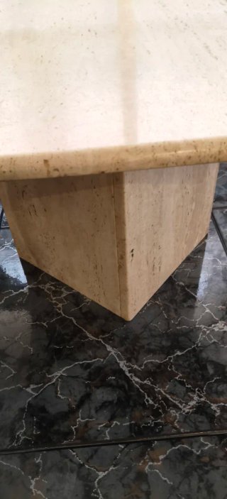 Mesa centro mármol beige