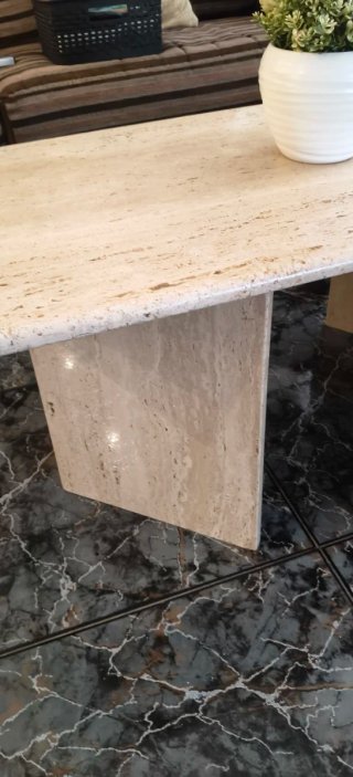 Mesa centro mármol beige