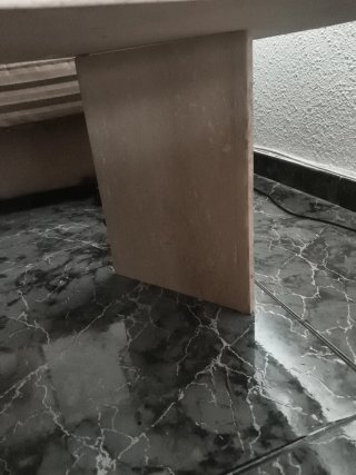 Mesa centro mármol beige