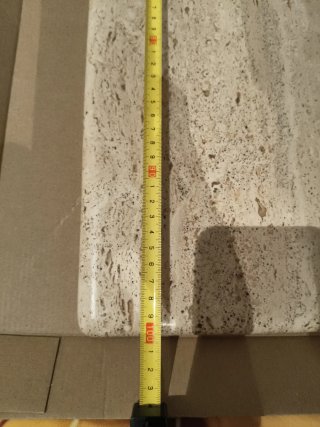 Mesa centro mármol beige