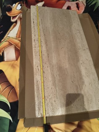 Mesa centro mármol beige