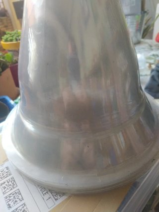 10Cubre macetas de plástico transparente