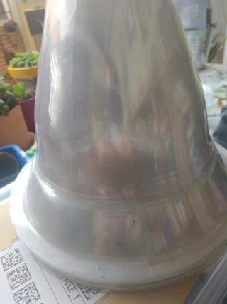 10Cubre macetas de plástico transparente