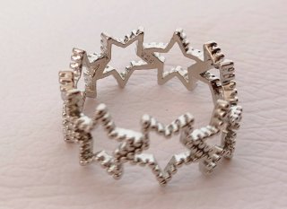 Anello Argento 925 con Stelle regolabile