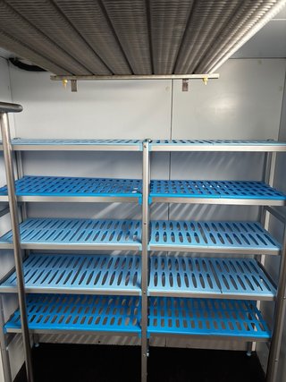 Cámara frigorífica con evaporador estático