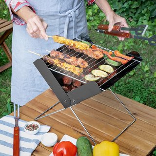 InnovaGoods barbacoa portátil carbón camping