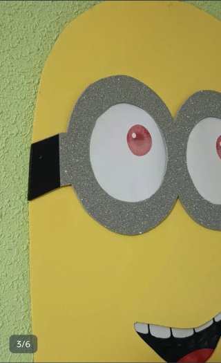 Decoración Minion Goma Eva Habitación Infantil